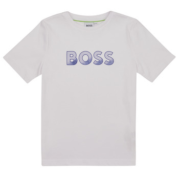 textil Niño Camisetas manga corta BOSS J25O03-10P-C Blanco