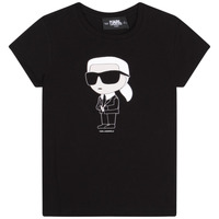 textil Niña Camisetas manga corta Karl Lagerfeld Z15418-09B-C Negro