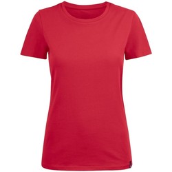 textil Mujer Camisetas manga larga Harvest American U Rojo