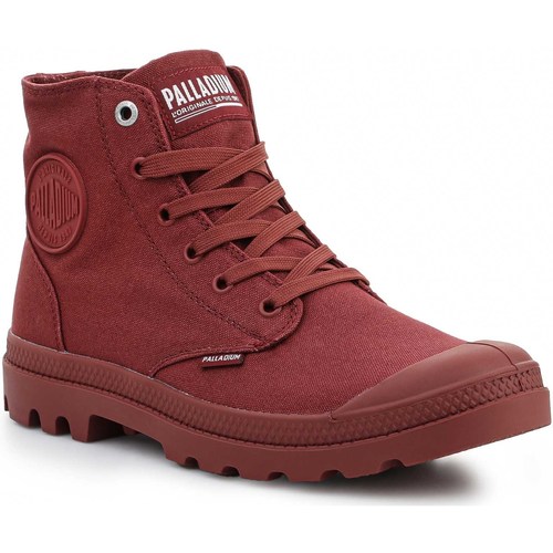 Zapatos Hombre Zapatillas altas Palladium Mono Chrome Wax Red 73089-658-M Rojo