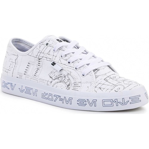 Zapatos Hombre Zapatos de skate DC Shoes Sw Manual White/Blue ADYS300718-WBL Blanco