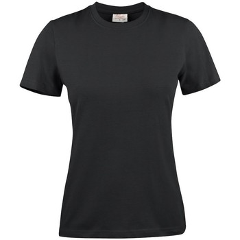 textil Mujer Camisetas manga larga Printer  Negro