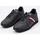 Zapatos Hombre Zapatillas bajas Tommy Hilfiger ICONIC RUNNER LEATHER Negro