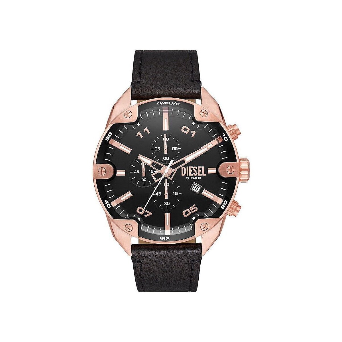 Relojes & Joyas Hombre Reloj Diesel DZ4607-SPIKED Negro