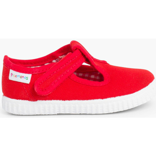 Zapatos Niño Zapatillas bajas Pisamonas Pepitos Niños Cinta Adhesiva Tipo Zapatilla Rojo