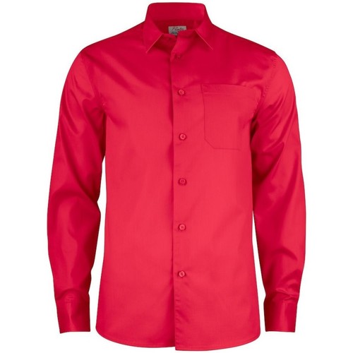 textil Hombre Camisas manga corta Printer Point Rojo