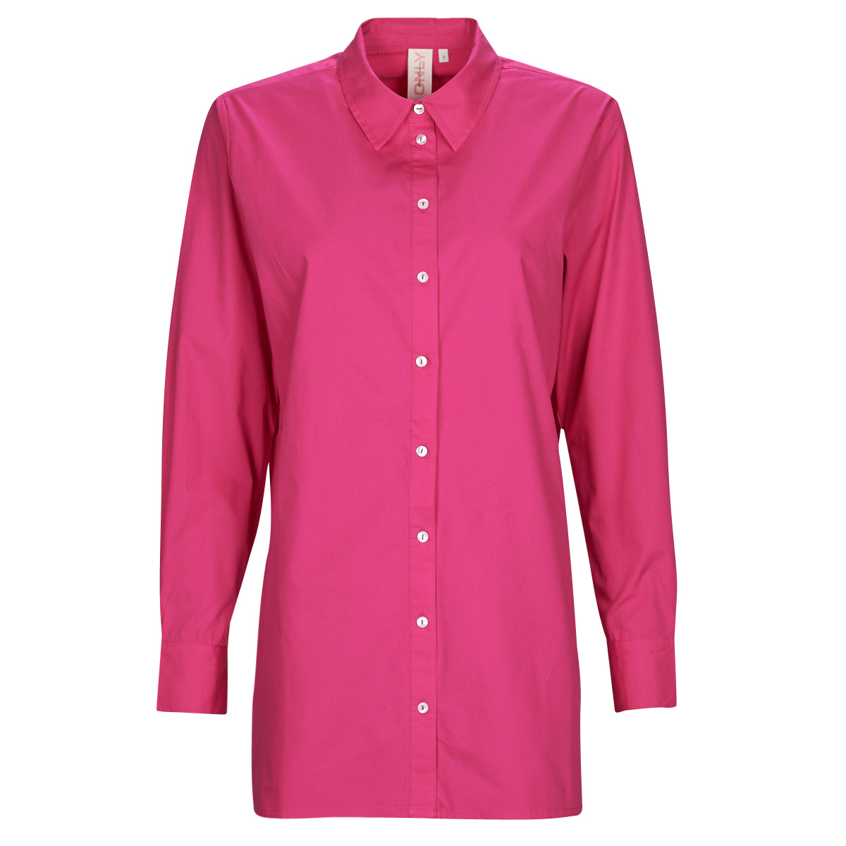 textil Mujer Camisas Only ONLCURLY LS SHIRT WVN Rosa