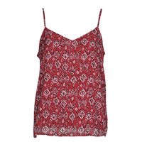 textil Mujer Camisetas sin mangas Only ONLISLA SINGLET Rojo