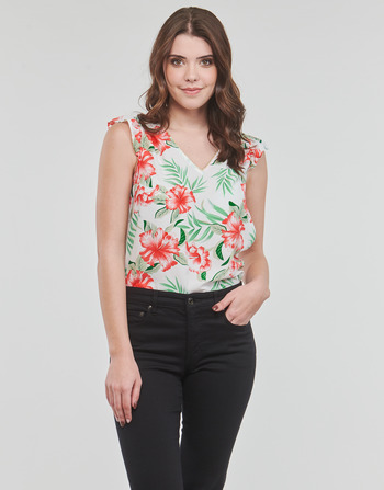 textil Mujer Tops / Blusas Only ONLSYLVIE LIFE FR S/S FRILL TOP Multicolor