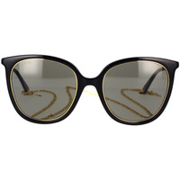 Relojes & Joyas Mujer Gafas de sol Gucci Occhiali da Sole  con Catena GG1076S 001 Negro