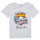 textil Niña Camisetas manga corta Only KOGALICE-REG-S/S-BURNING-TOP-BOX-JRS Blanco