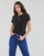 textil Mujer Camisetas manga corta Calvin Klein Jeans MICRO MONO LOGO SLIM Negro