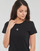 textil Mujer Camisetas manga corta Calvin Klein Jeans MICRO MONO LOGO SLIM Negro