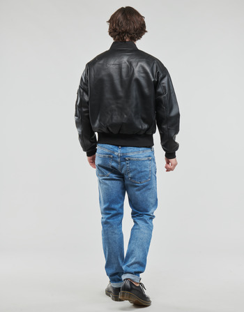 Calvin Klein Jeans FAUX LEATHER BOMBER JACKET Negro