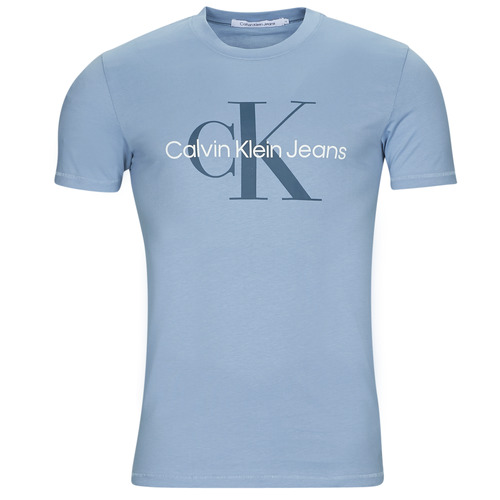 textil Hombre Camisetas manga corta Calvin Klein Jeans MONOLOGO TEE Azul
