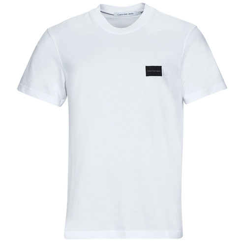 textil Hombre Camisetas manga corta Calvin Klein Jeans SHRUNKEN BADGE TEE Blanco