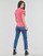 textil Mujer Camisetas manga corta Calvin Klein Jeans 2-PACK MONOGRAM SLIM TEE X2 Blanco / Rosa