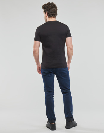 Calvin Klein Jeans TRANSPARENT STRIPE LOGO TEE Negro