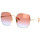 Relojes & Joyas Mujer Gafas de sol Chloe Occhiali da Sole Chloé CH0092S 002 Oro