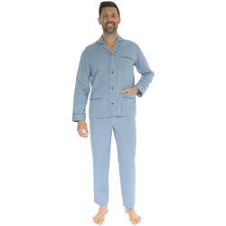 textil Hombre Pijama Le Pyjama Français CHARLIEU Azul