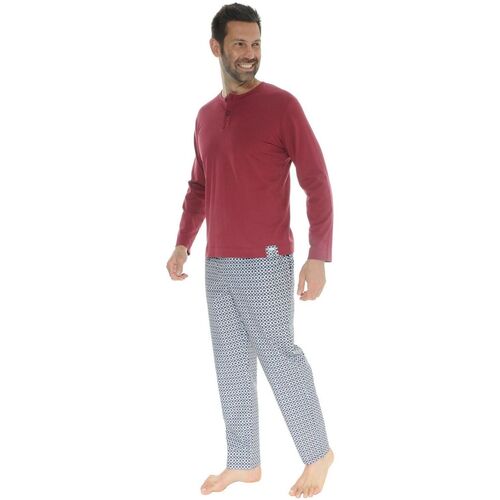 textil Hombre Pijama Pilus LEONCE Rojo