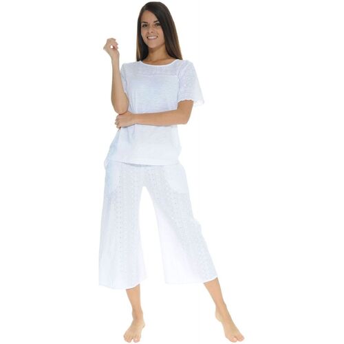 textil Mujer Pijama Pilus OSCARINE Blanco