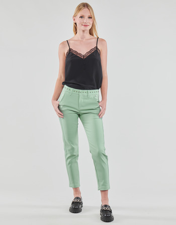 textil Mujer Pantalones con 5 bolsillos Freeman T.Porter CLAUDIA POLYNEO Verde