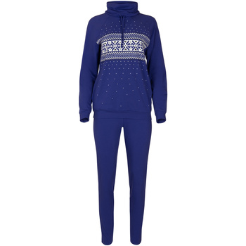 Lisca Pijama interior leggings top manga larga Starlight  Cheek Azul