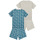 textil Niños Pijama Petit Bateau A07HK00 X2 Multicolor
