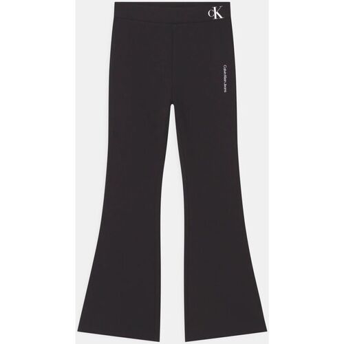 textil Niña Pantalones Calvin Klein Jeans IG0IG01698-BEH DENIM BLACK Negro