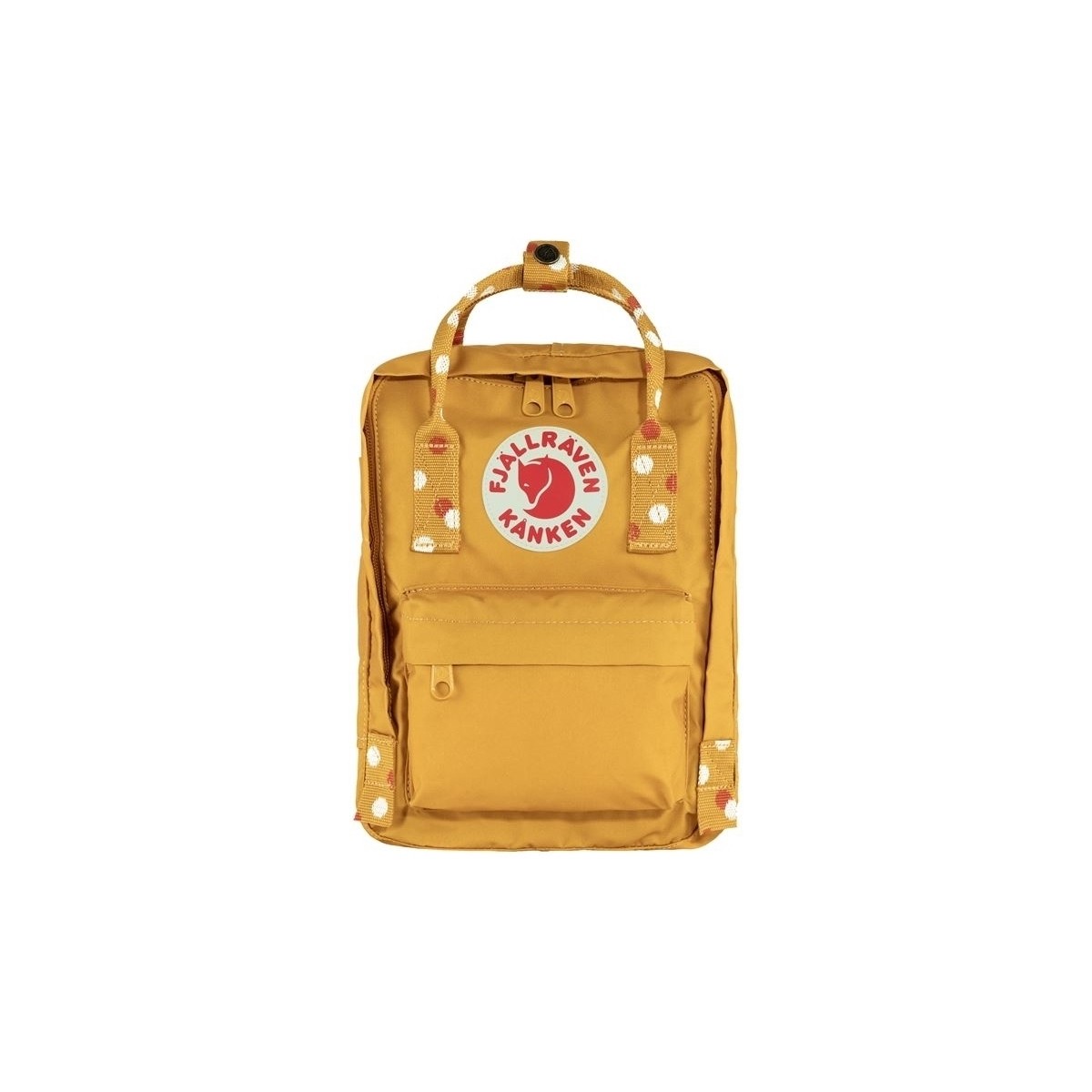 Bolsos Niños Mochila Fjallraven FJÄLLRÄVEN Kanken Mini Backpack - Ochre-Confetti Pattern Amarillo