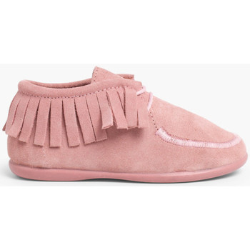 Zapatos Niño Botas Pisamonas Botines de Flecos para Niños y Mujer Rosa