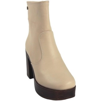 Zapatos Mujer Multideporte MTNG Botín señora MUSTANG 50531 beig Blanco