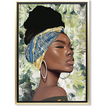 Casa Cuadros / pinturas Signes Grimalt Cuadro Mujer Africana Verde