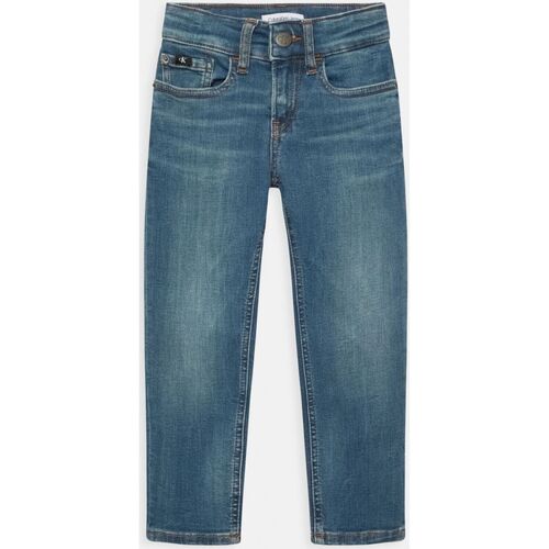 textil Niños Vaqueros Calvin Klein Jeans IB0IB01260 REGULAR STRAIGHT-1A4 GREEN BLUE Azul