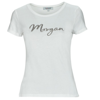 textil Mujer Camisetas manga corta Morgan DGANA Blanco