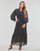 textil Mujer Vestidos largos MICHAEL Michael Kors ASTOR PRNT DRESS Marino / Beige