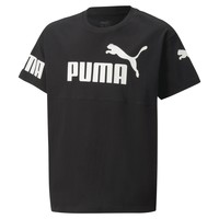 textil Niño Camisetas manga corta Puma PUMA POWER Negro
