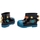 Zapatos Niños Botas Melissa MINI  Rain Boot+Fábula B - Blue/Black Negro