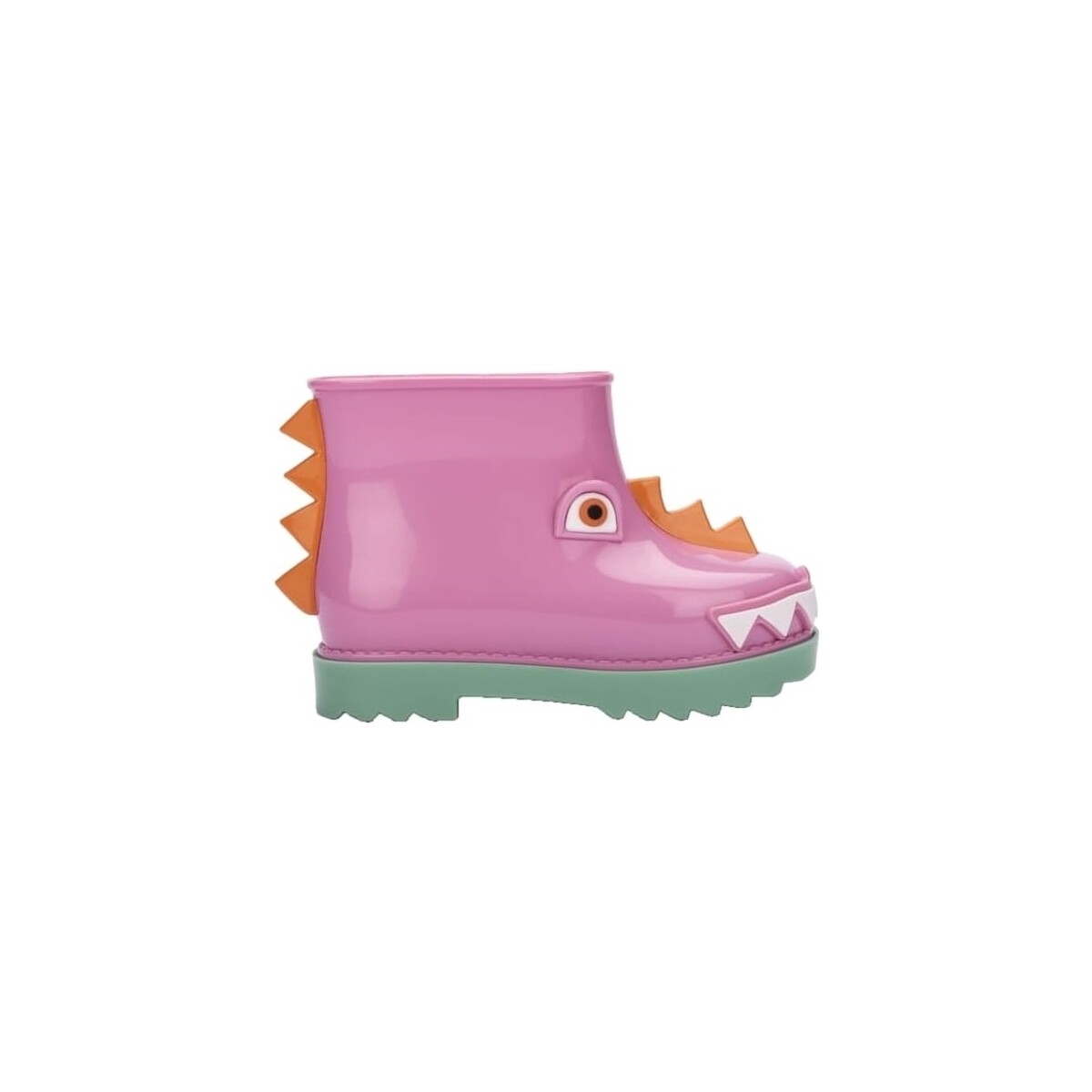 Zapatos Niños Botas Melissa MINI  Rain Boot+Fábula B - Green/Pink Rosa
