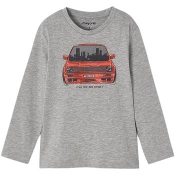 textil Niño Tops y Camisetas Mayoral Camiseta m/l lenticular coche Gris