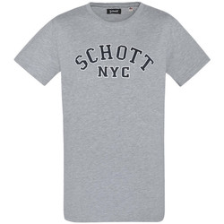 textil Hombre Tops y Camisetas Schott  Gris