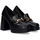 Zapatos Mujer Zapatos de trabajo Exé Shoes ZAPATO TACÓN ESTILO MOCASÍN  W2083-R3136 COLOR BLACK NEGRO