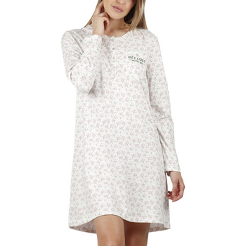 textil Mujer Pijama Admas Camisón de manga larga Get Lost Blanco