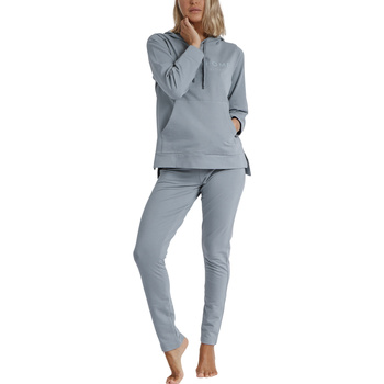 textil Mujer Pijama Admas Pijama loungewear sudadera con capucha Comfort Home Azul
