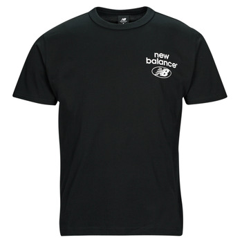 textil Hombre Camisetas manga corta New Balance Essentials Logo T-Shirt Negro