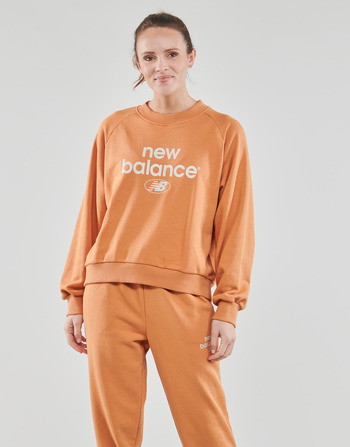textil Mujer Sudaderas New Balance Essentials Graphic Crew French Terry Fleece Sweatshirt Naranja