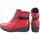Zapatos Mujer Multideporte Hispaflex Botín señora  2244 burdeos Rojo