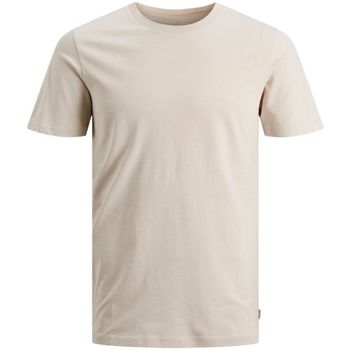 textil Hombre Tops y Camisetas Jack & Jones 12156101-BASIC TEE-MOONBEAM Beige