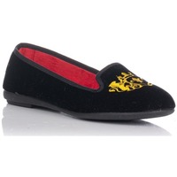 Zapatos Mujer Pantuflas Vulladi Zapatilla casa- Escudo Heráldico Negro